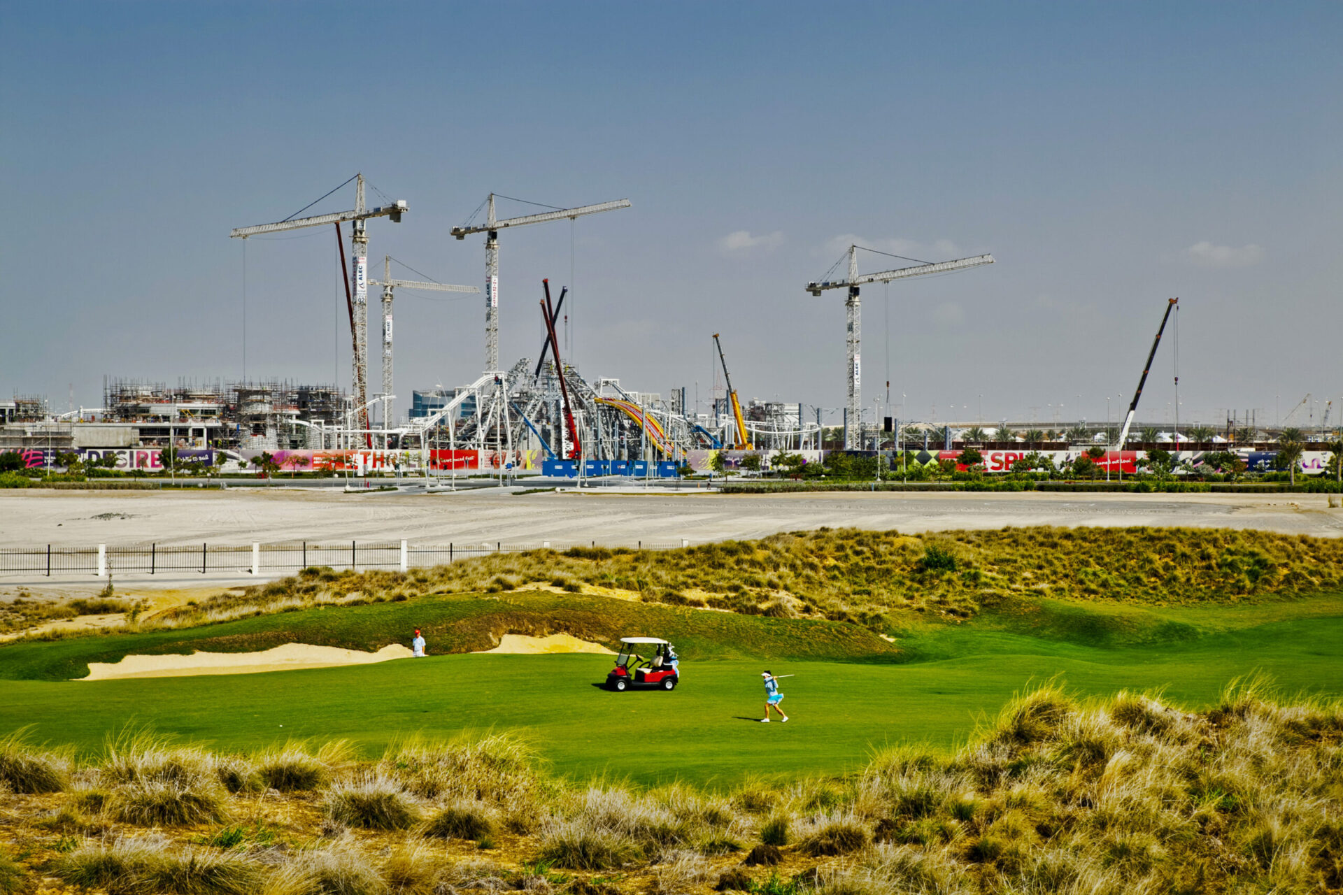 Golf à Abu Dhabi, photographie de Pierre-Emmanuel Rastoin