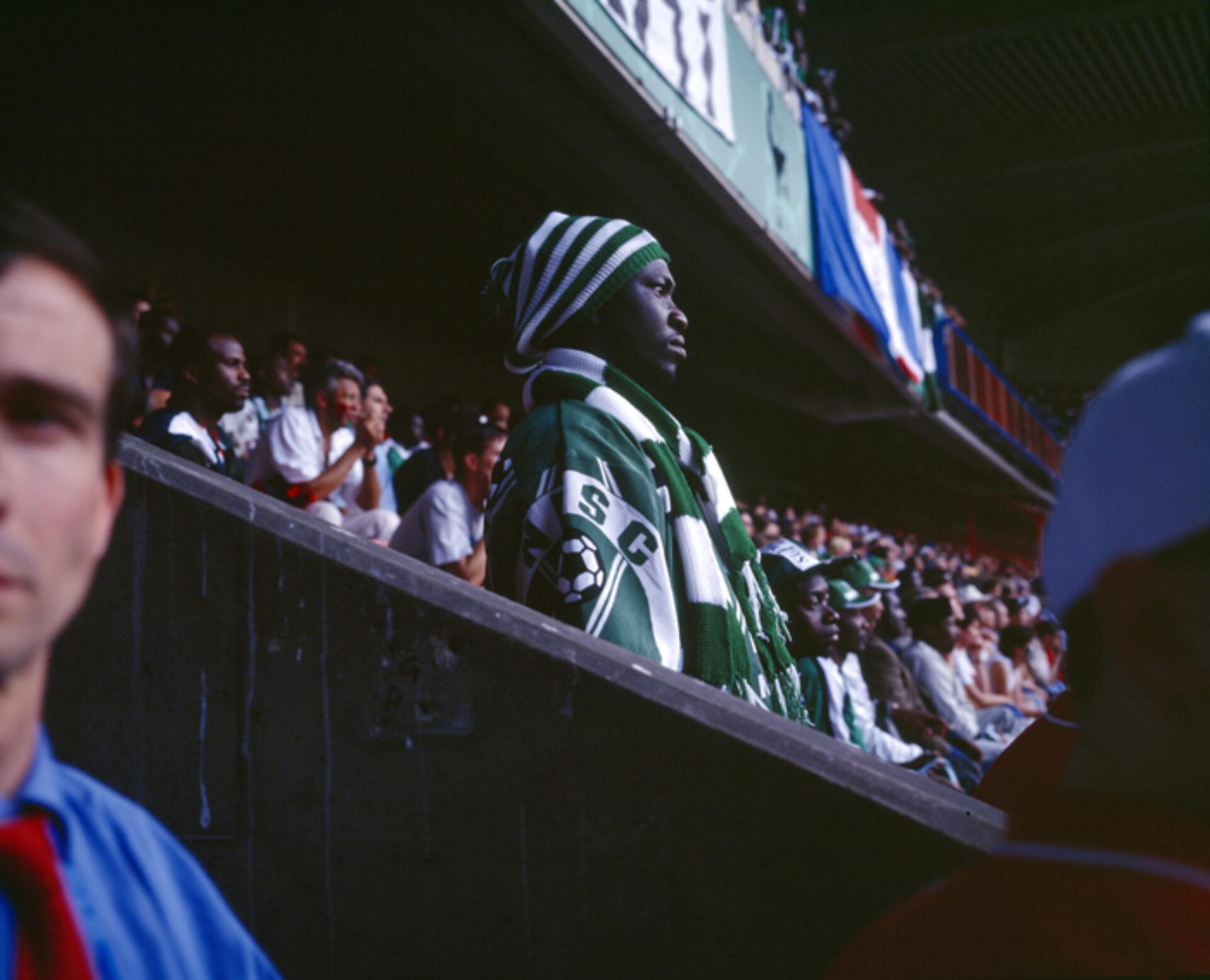 Super Eagles fan, photographie de Bertrand Desprez