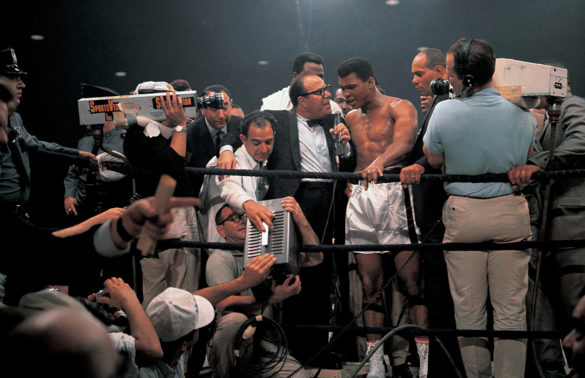 Ali-Liston post fight, photographie de Neil Leifer