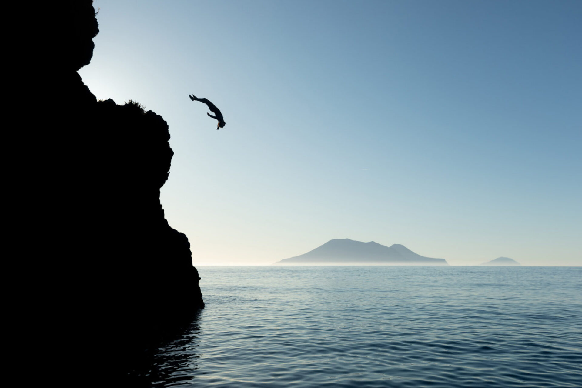 Le grand plongeon, photographie de Jean-Baptiste Liautard