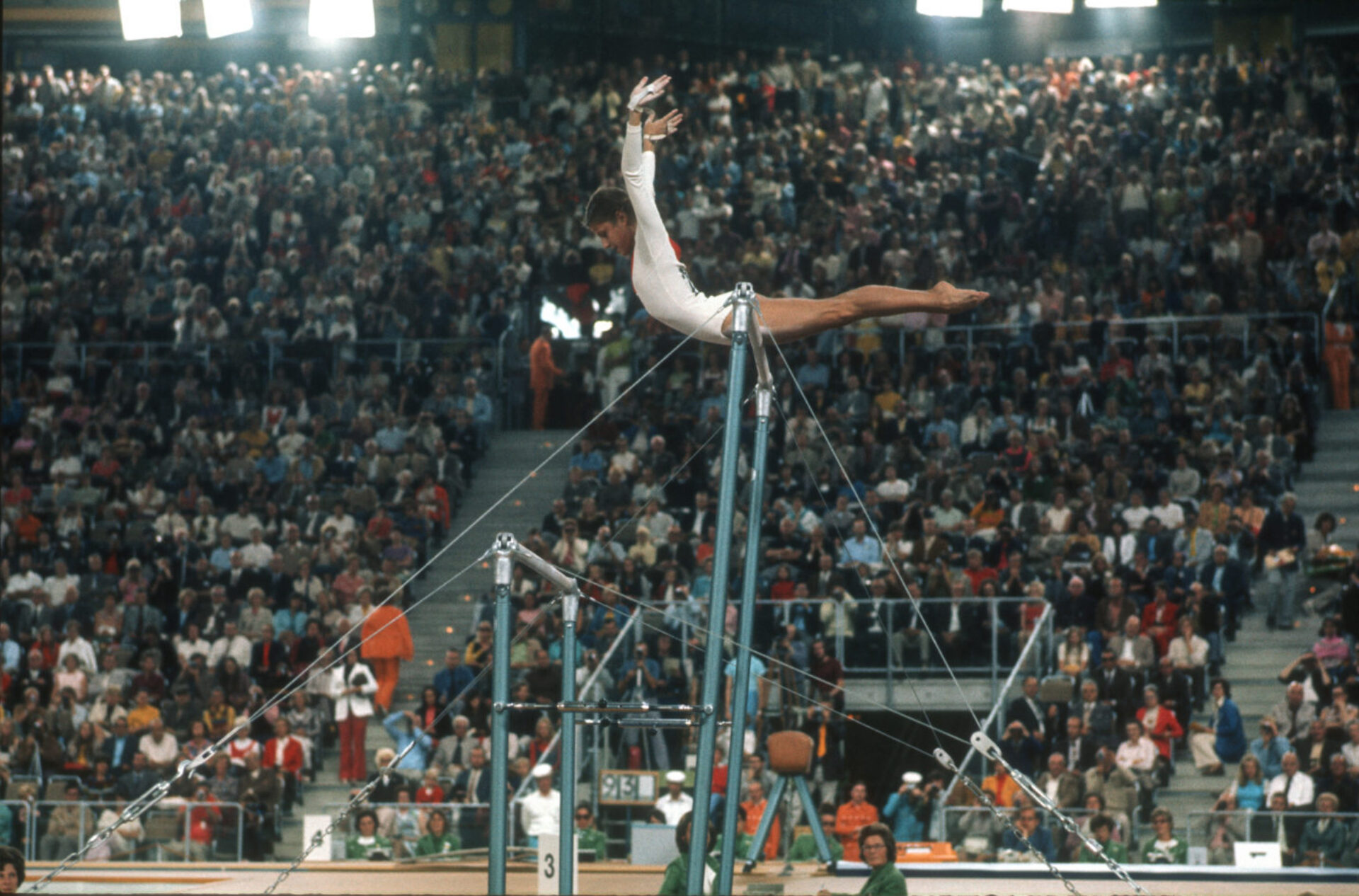 Olga Korbut, photographie de Gerry Cranham